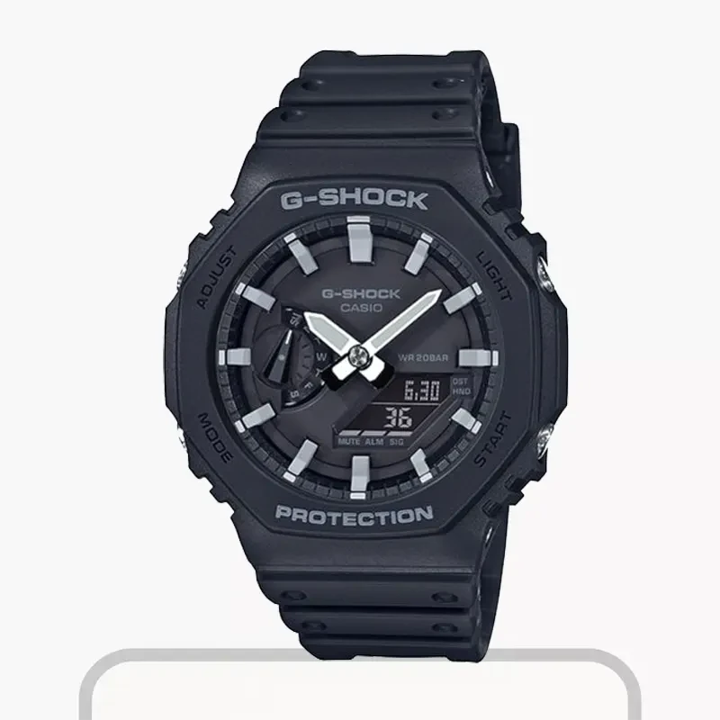 Casio G-Shock Carbon Core Guard Resin Men's Watch- GA-2100-1A